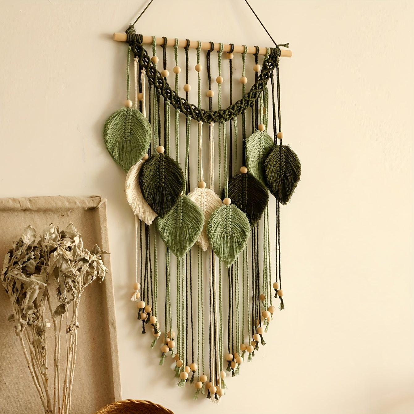 Majarlikha COLLECTIONS Macrame Wall Hanging Leaves Decor