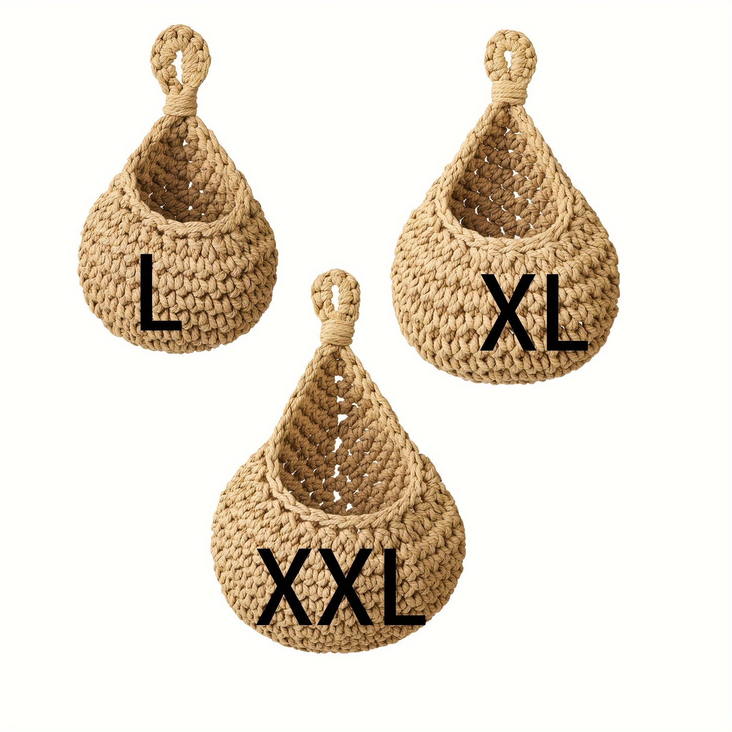 Majarlikha COLLECTIONS Multipurpose Hanging Jute Fiber Basket Storage