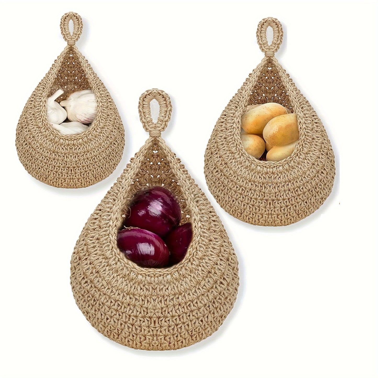 Majarlikha COLLECTIONS Multipurpose Hanging Jute Fiber Basket Storage