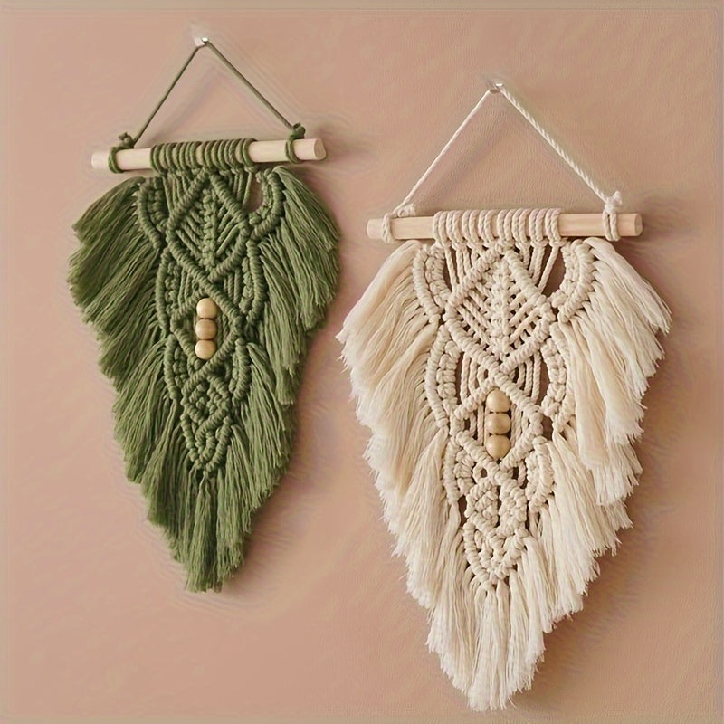 Majarlikha COLLECTIONS Large Leaf Macrame Wall Decor