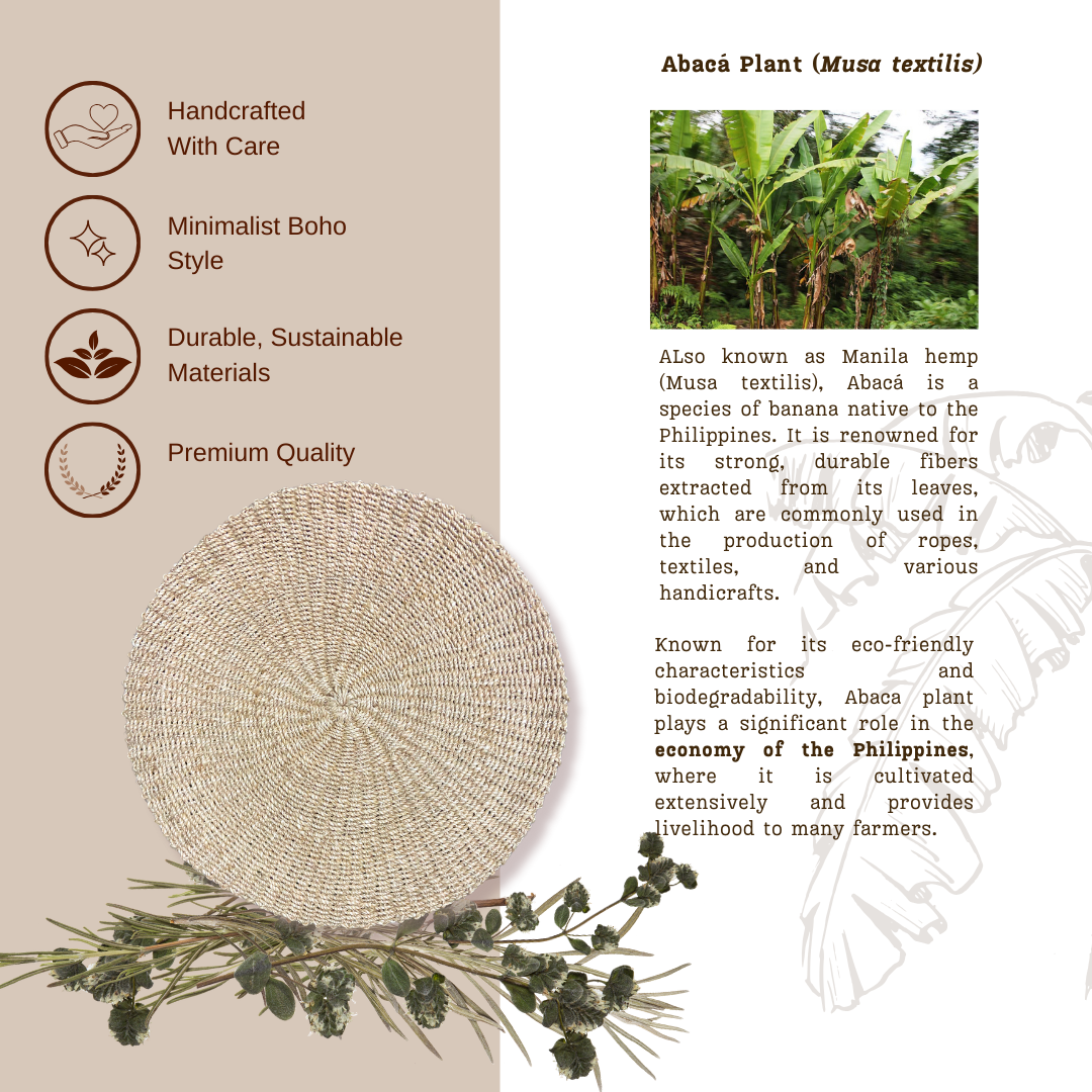 Majarlikha COLLECTIONS Abaca Placemat