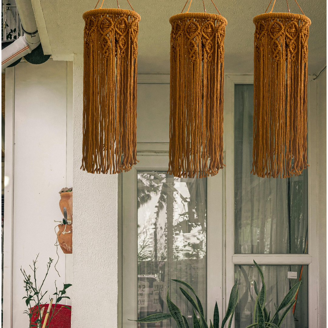 Majarlikha COLLECTIONS Macrame Ceiling Light Shade