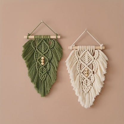 Majarlikha COLLECTIONS Large Leaf Macrame Wall Decor