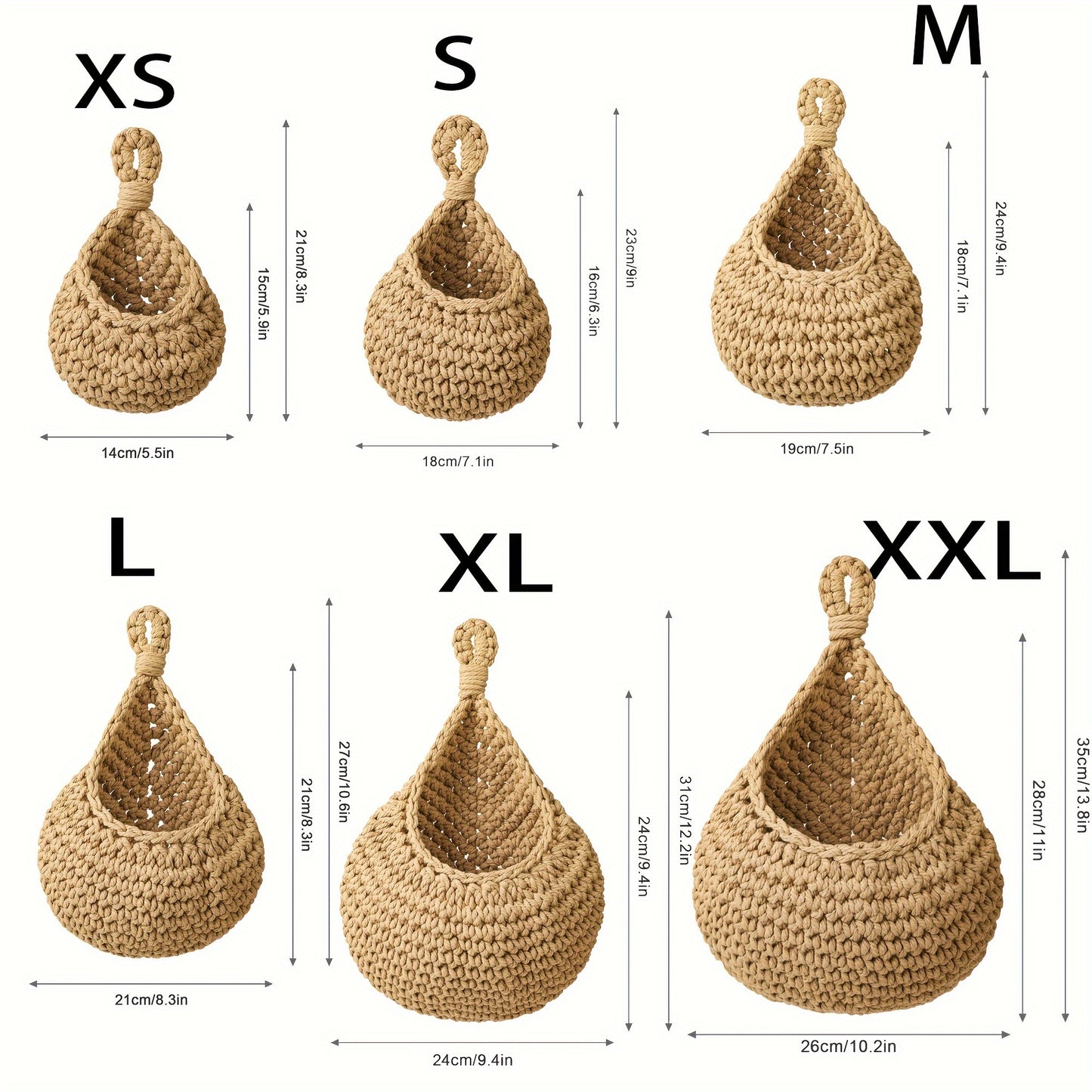 Majarlikha COLLECTIONS Multipurpose Hanging Jute Fiber Basket Storage