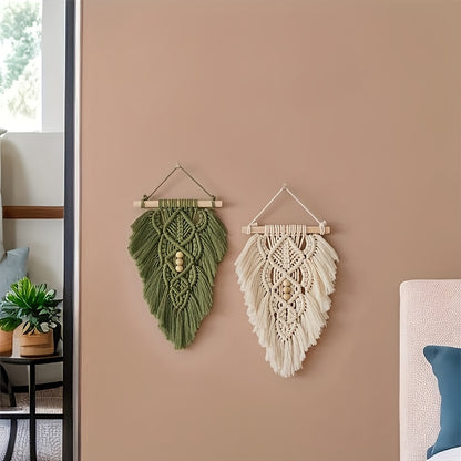 Majarlikha COLLECTIONS Large Leaf Macrame Wall Decor